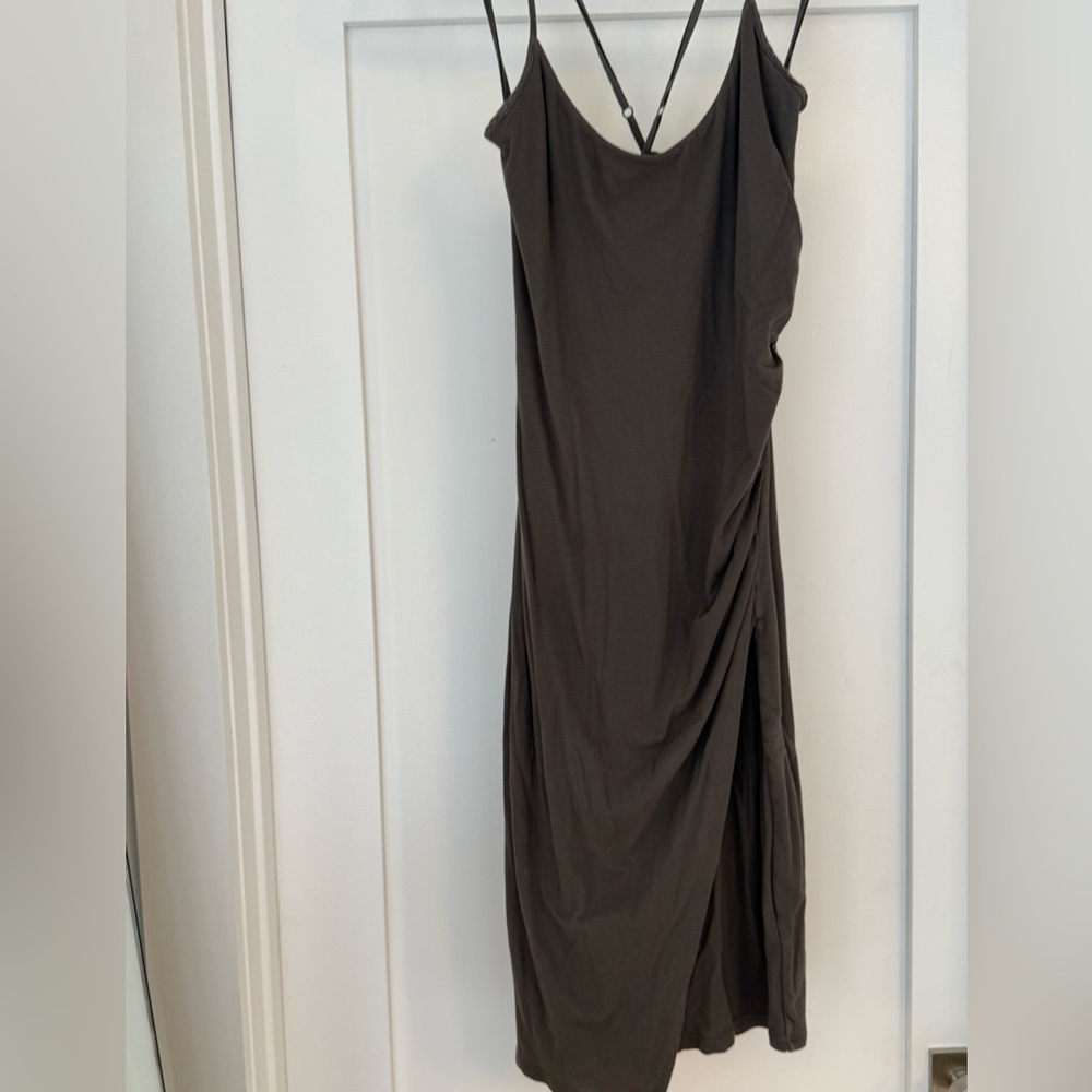 James Perse Backless Dress in grey